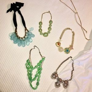 Anthropologie and Nordstrom necklaces